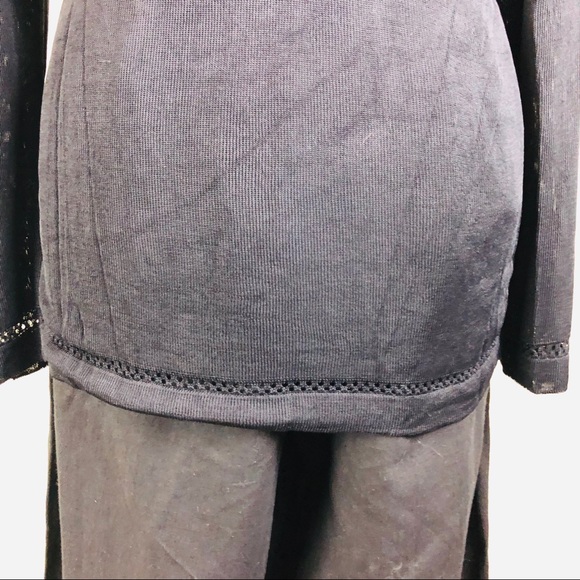 Vintage gaston jaunet black sweater 1960's-1970’s - Picture 5 of 16